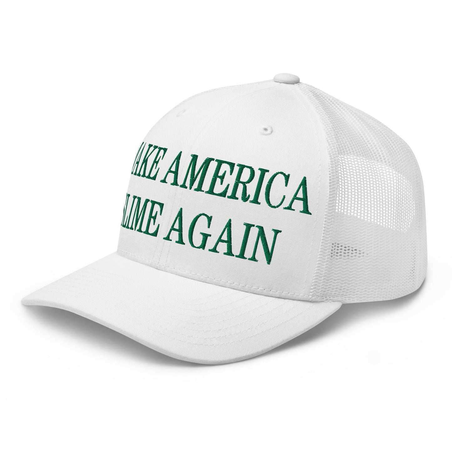 Make America Slime Again Embroidered Mesh Trucker Hat Default Title