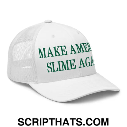 Make America Slime Again Embroidered Mesh Trucker Hat Default Title