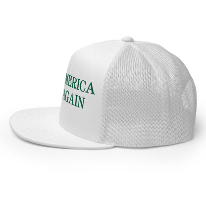 Make America Slime Again Flat Bill Trucker Hat White