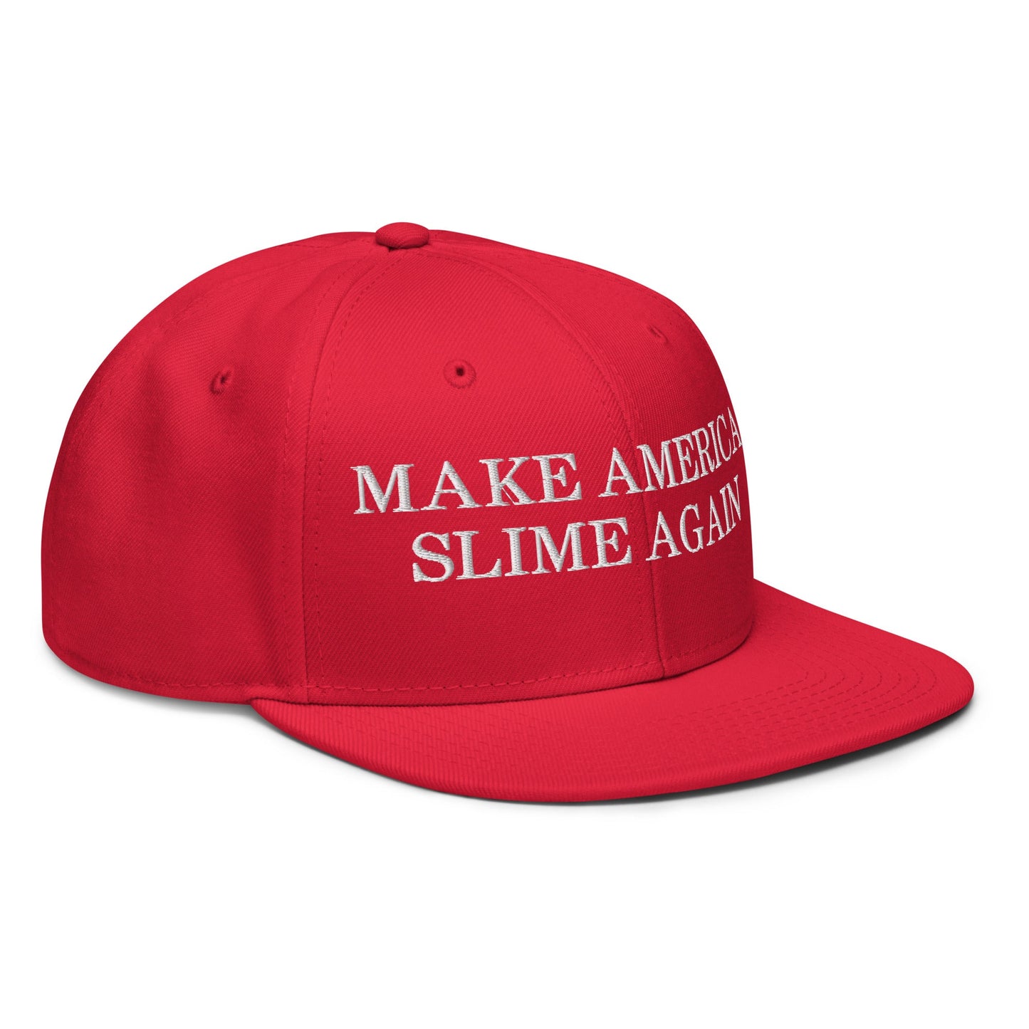 Make America Slime Again Snapback Hat Red