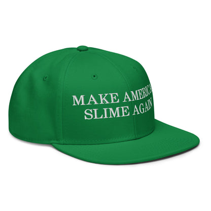 Make America Slime Again Snapback Hat Kelly Green