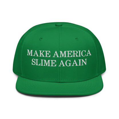 Make America Slime Again Snapback Hat Kelly Green