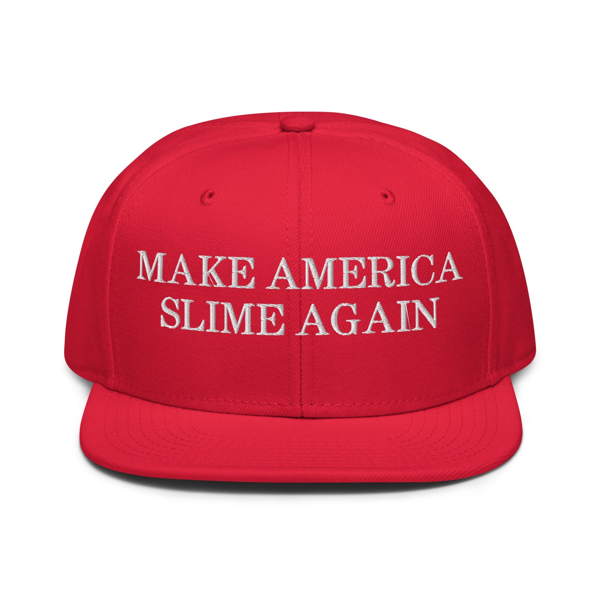 Make America Slime Again Snapback Hat Red