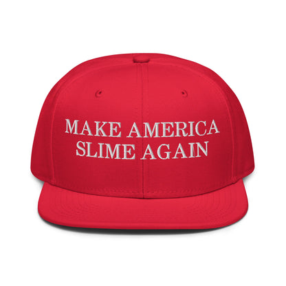 Make America Slime Again Snapback Hat Red