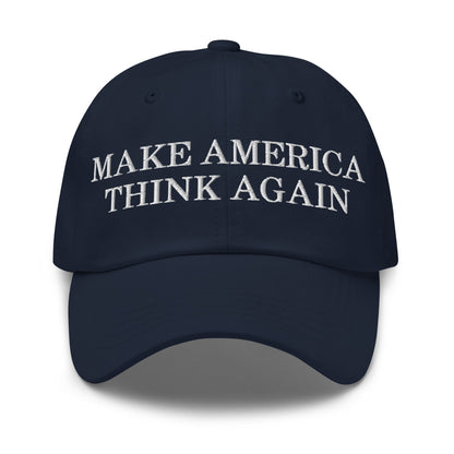 Make America Think Again Dad Hat Navy