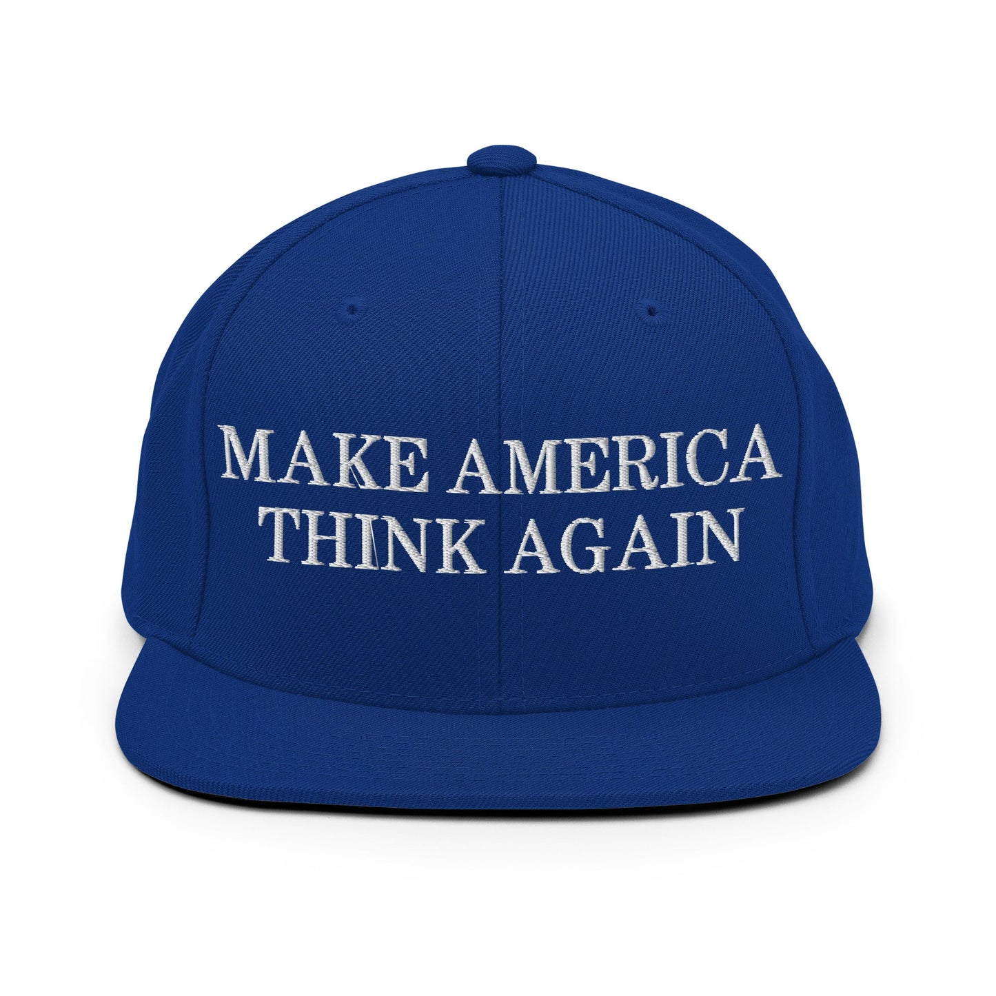 Make America Think Again Snapback Hat Royal Blue