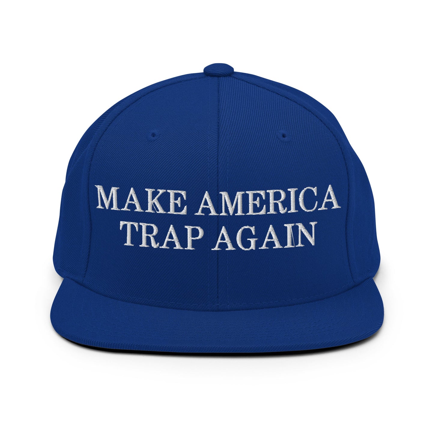 Make America Trap Again Snapback Hat Royal Blue