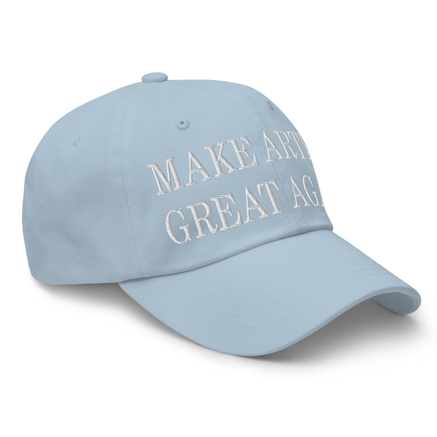 Make Artist Great Again Embroidered Dad Hat Light Blue