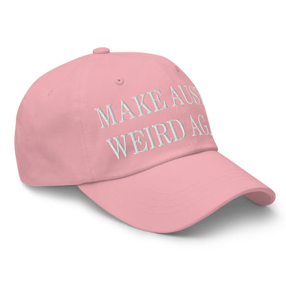 Make Austin Weird Again Embroidered Dad Hat Pink