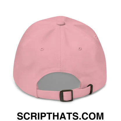 Make Billionaires Pay Taxes Again Embroidered Unstructured Dad Hat Pink