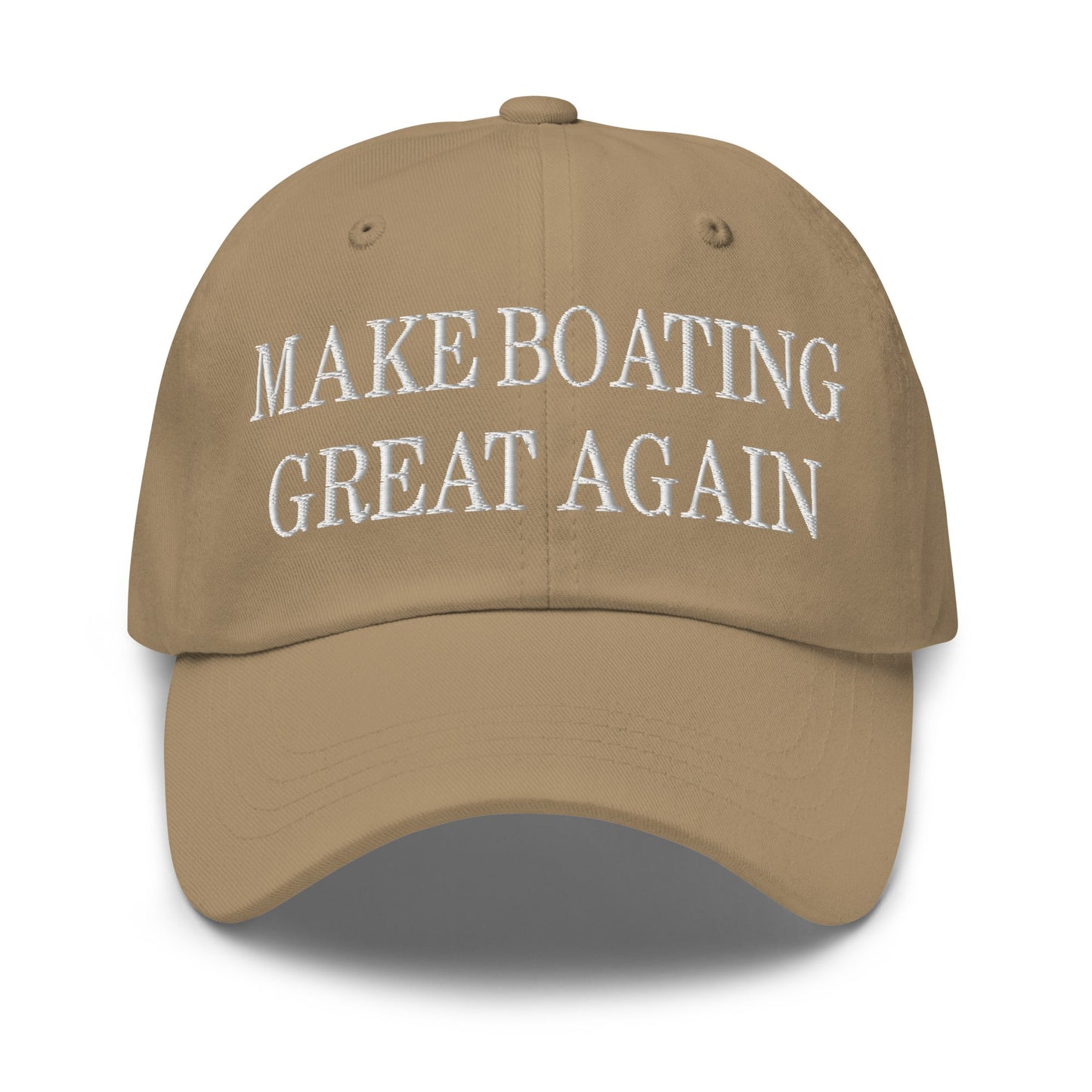 Make Boating Great Again Embroidered Dad Hat Khaki