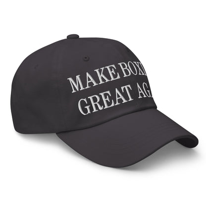 Make Boxing Great Again Embroidered Dad Hat Dark Grey