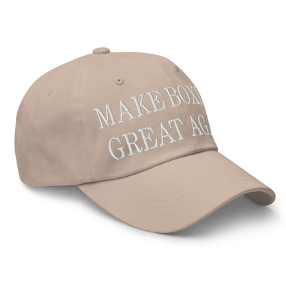 Make Boxing Great Again Embroidered Dad Hat Stone