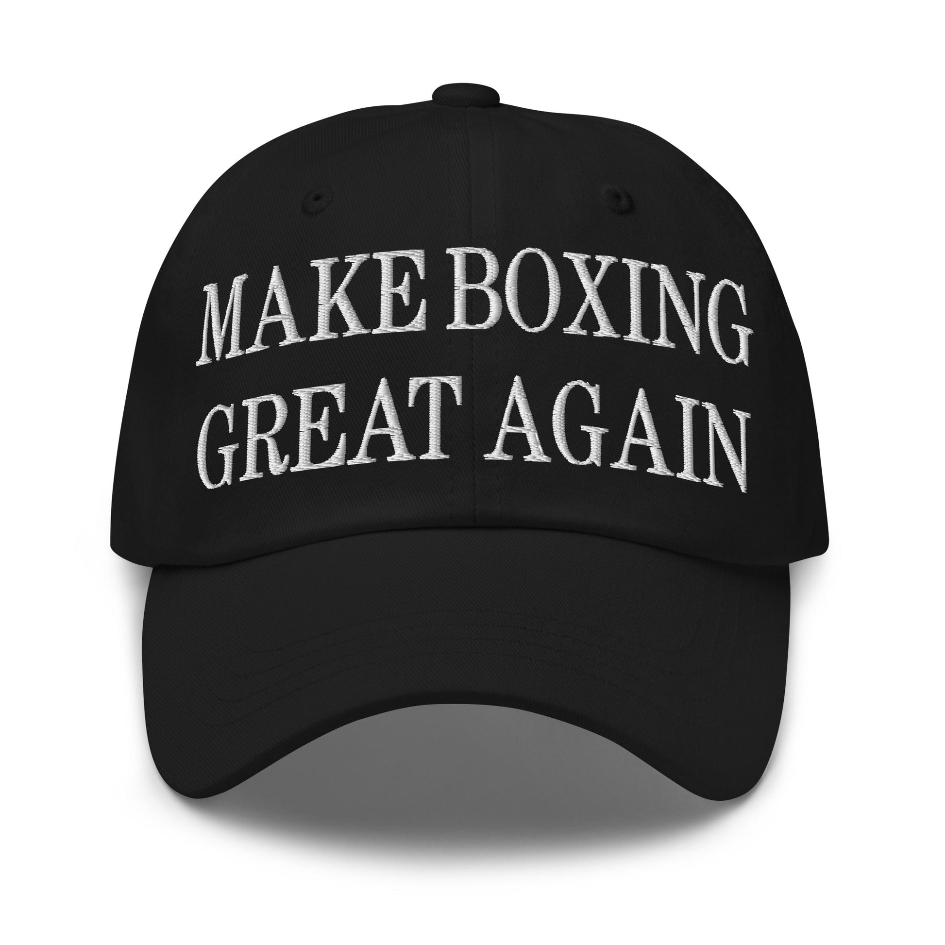 Make Boxing Great Again Embroidered Dad Hat Black