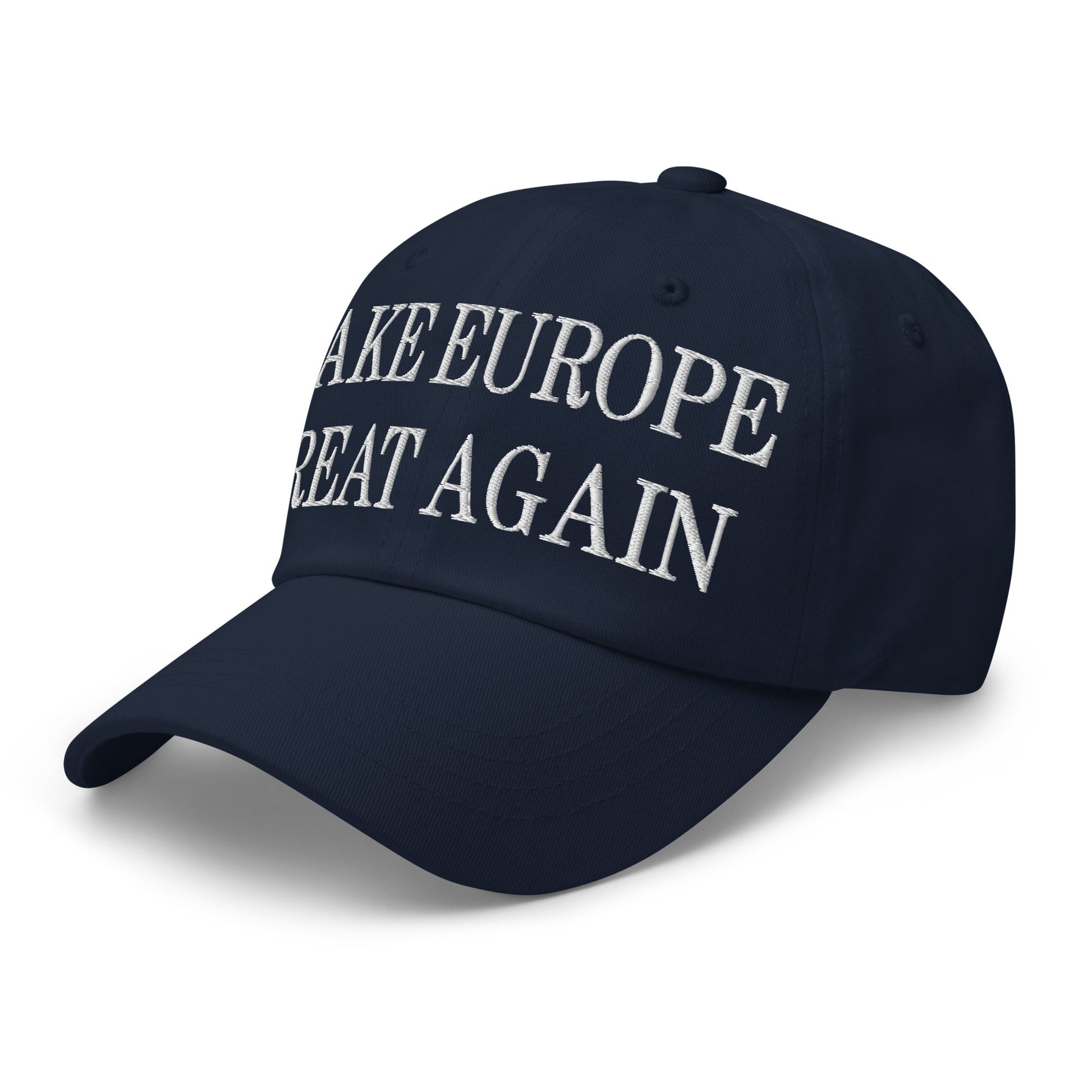 Make Europe Great Again Embroidered Dad Hat Navy