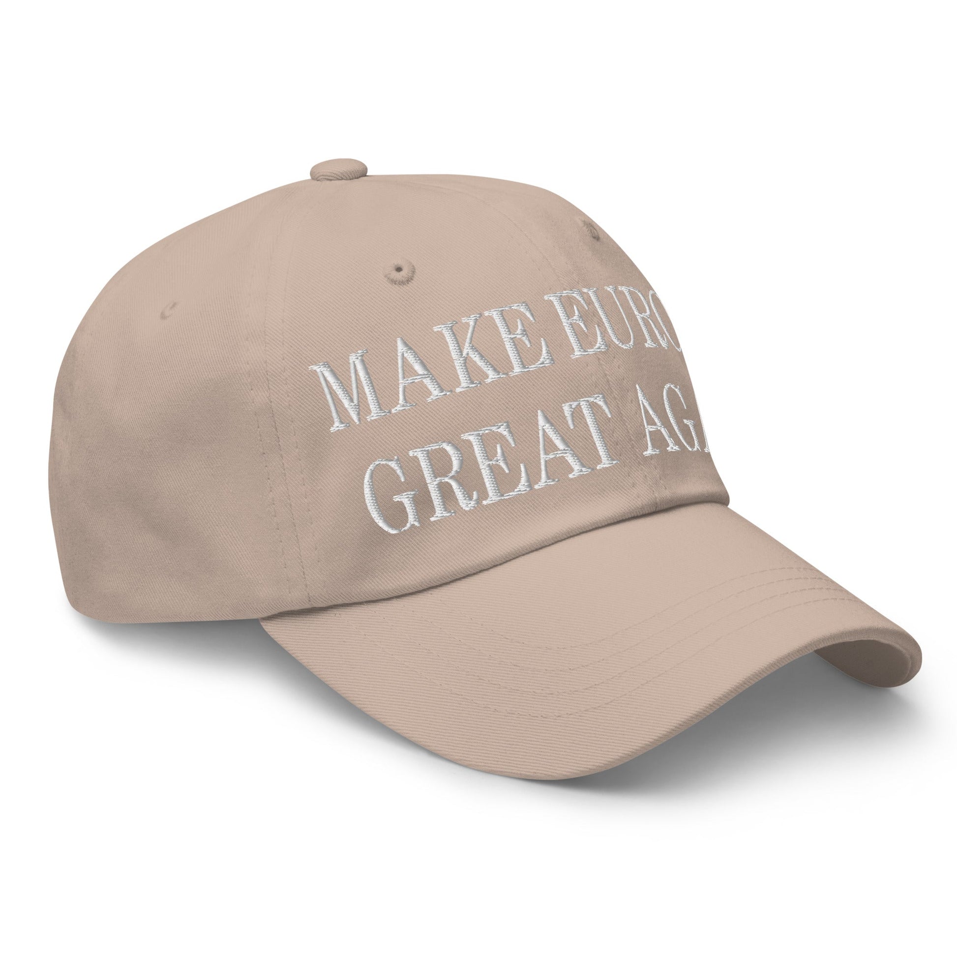 Make Europe Great Again Embroidered Dad Hat Stone