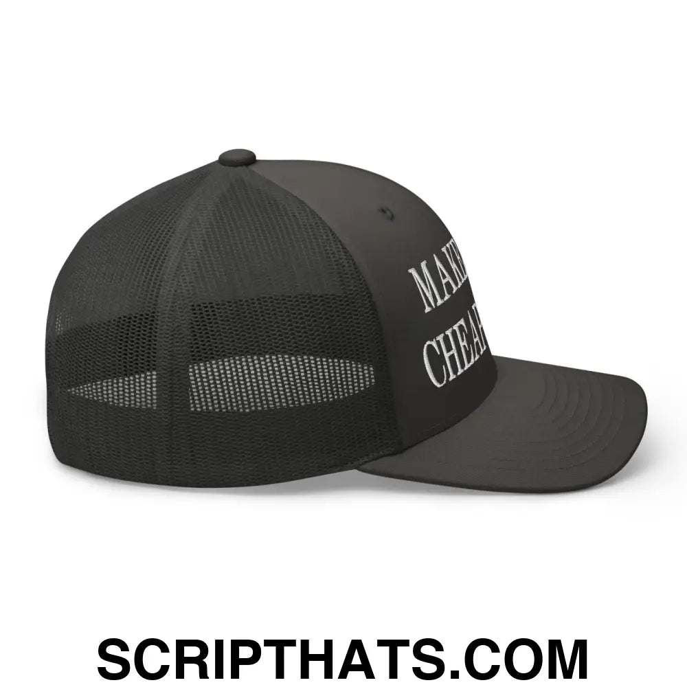 Make Food Cheap Again Embroidered Mesh Trucker Hat Charcoal