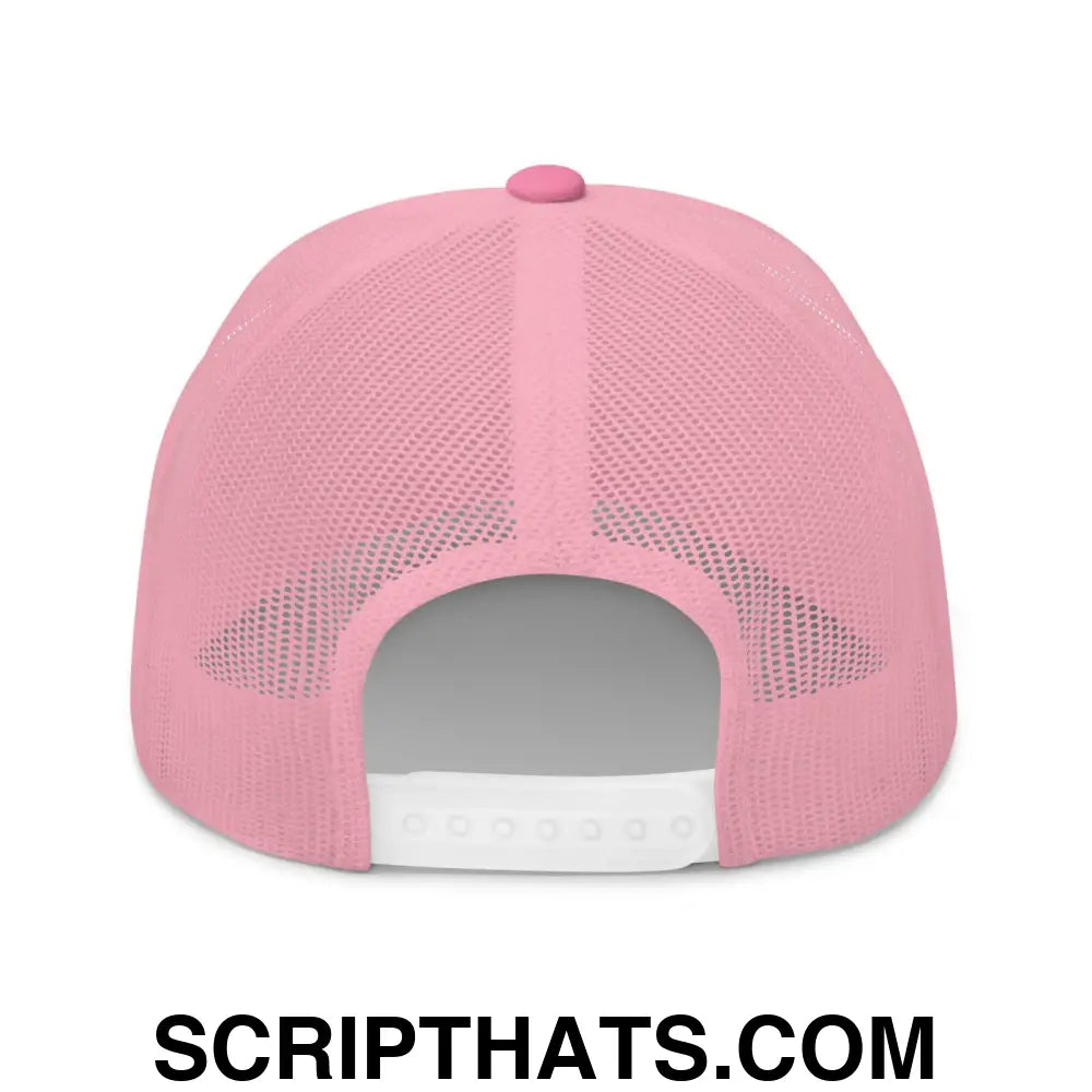 Make Food Cheap Again Embroidered Mesh Trucker Hat Pink