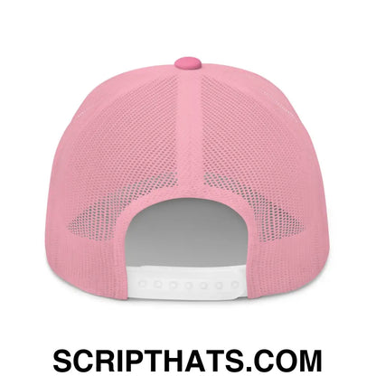 Make Food Cheap Again Embroidered Mesh Trucker Hat Pink