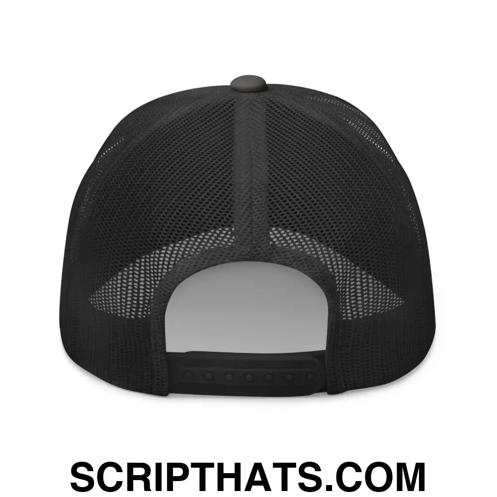 Make Food Cheap Again Embroidered Mesh Trucker Hat Charcoal