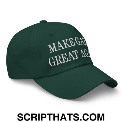 Make Gaza Great Again Embroidered Unstructured Dad Hat Spruce