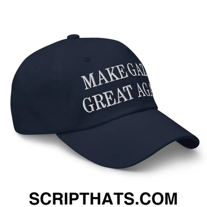 Make Gaza Great Again Embroidered Unstructured Dad Hat Navy