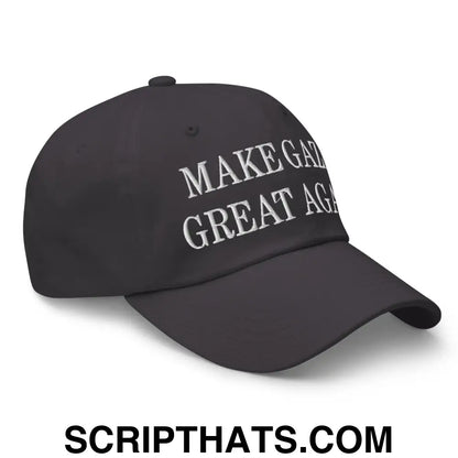 Make Gaza Great Again Embroidered Unstructured Dad Hat Dark Grey