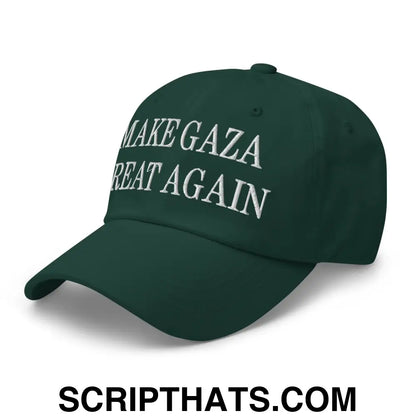 Make Gaza Great Again Embroidered Unstructured Dad Hat Spruce