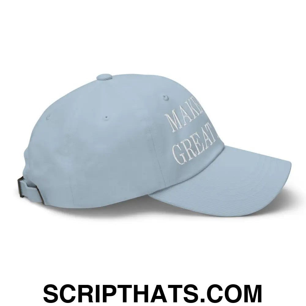 Make Golf Great Again Embroidered Dad Hat Light Blue