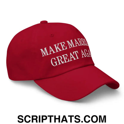 Make Marriage Great Again Embroidered Dad Hat Cranberry