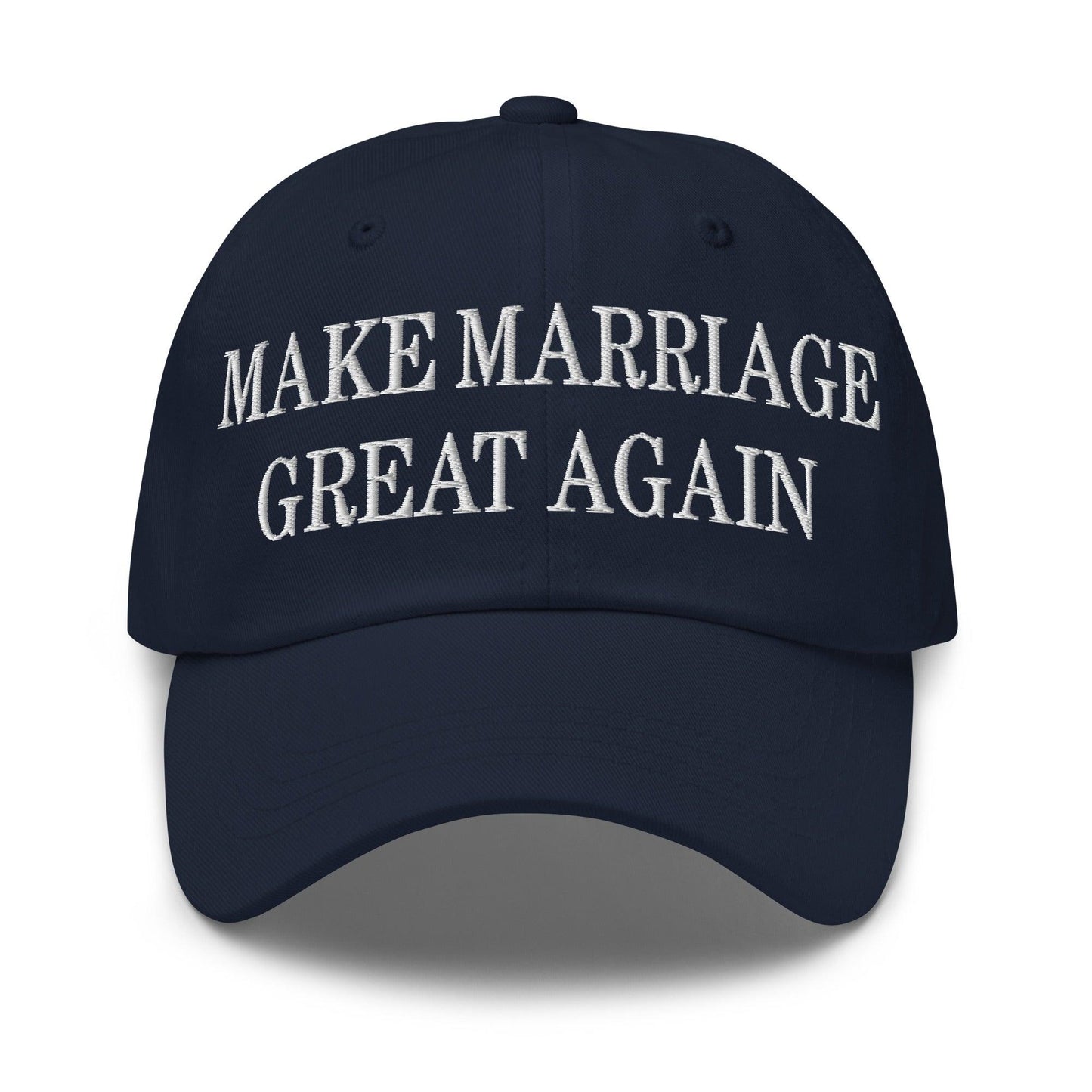 Make Marriage Great Again Embroidered Dad Hat Navy