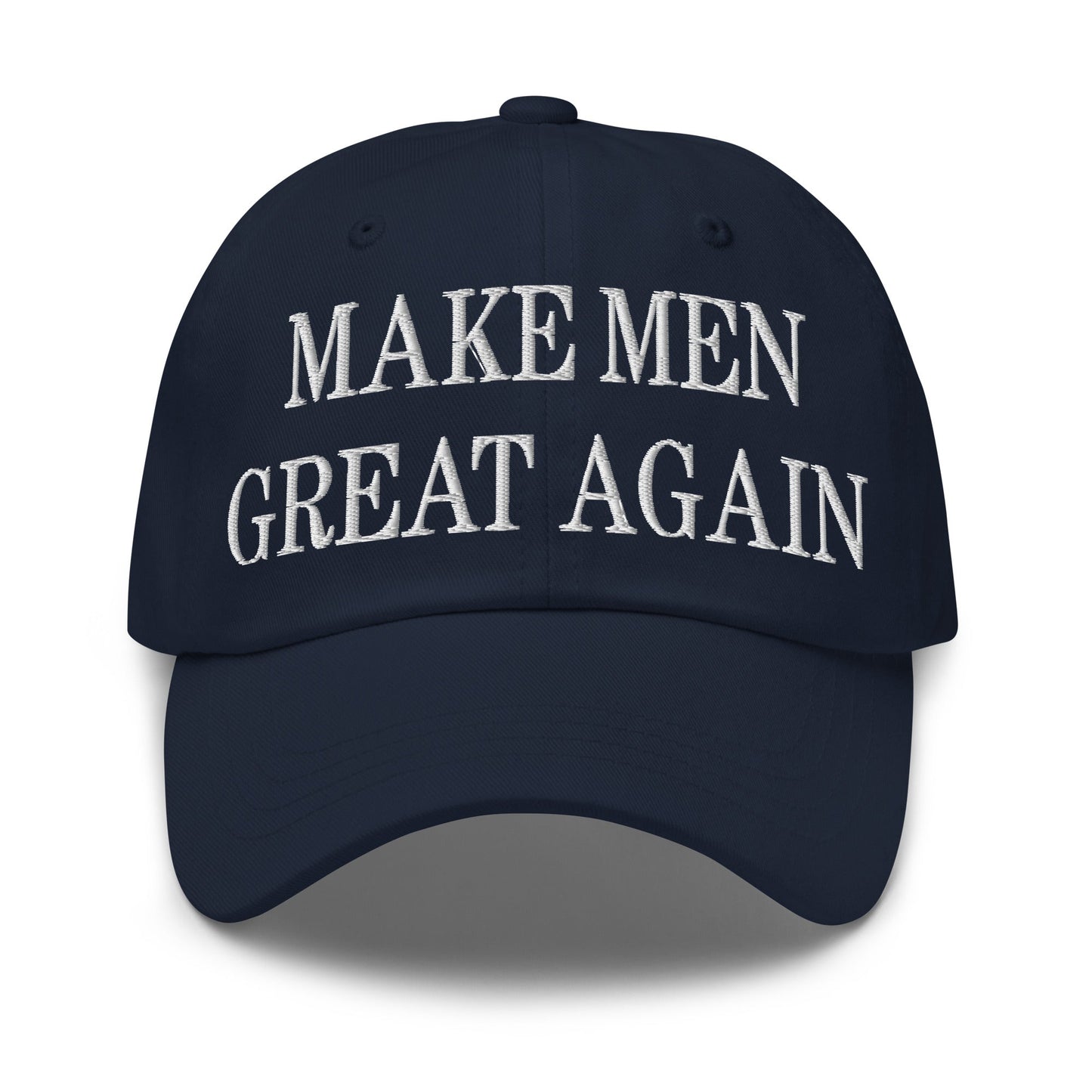 Make Men Great Again Embroidered Dad Hat Navy