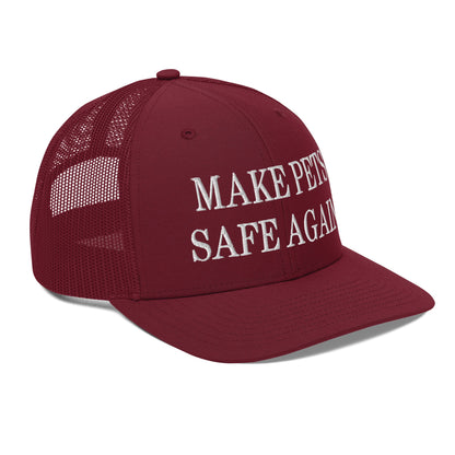 Make Pets Safe Again Embroidered Classic Mesh Trucker Hat Cardinal