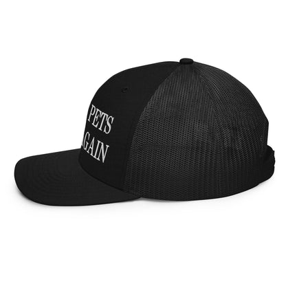 Make Pets Safe Again Embroidered Classic Mesh Trucker Hat Black