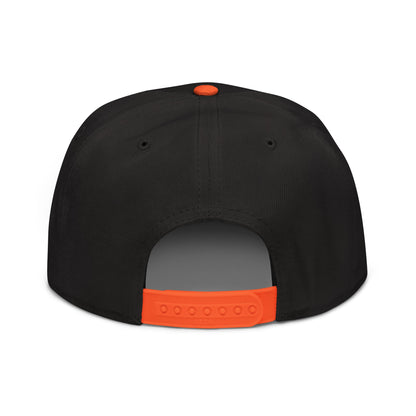 Make Pets Safe Again Embroidered Flat Brim Bill Snapback Hat Orange Black Black