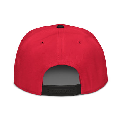 Make Pets Safe Again Embroidered Flat Brim Bill Snapback Hat Black Red Red