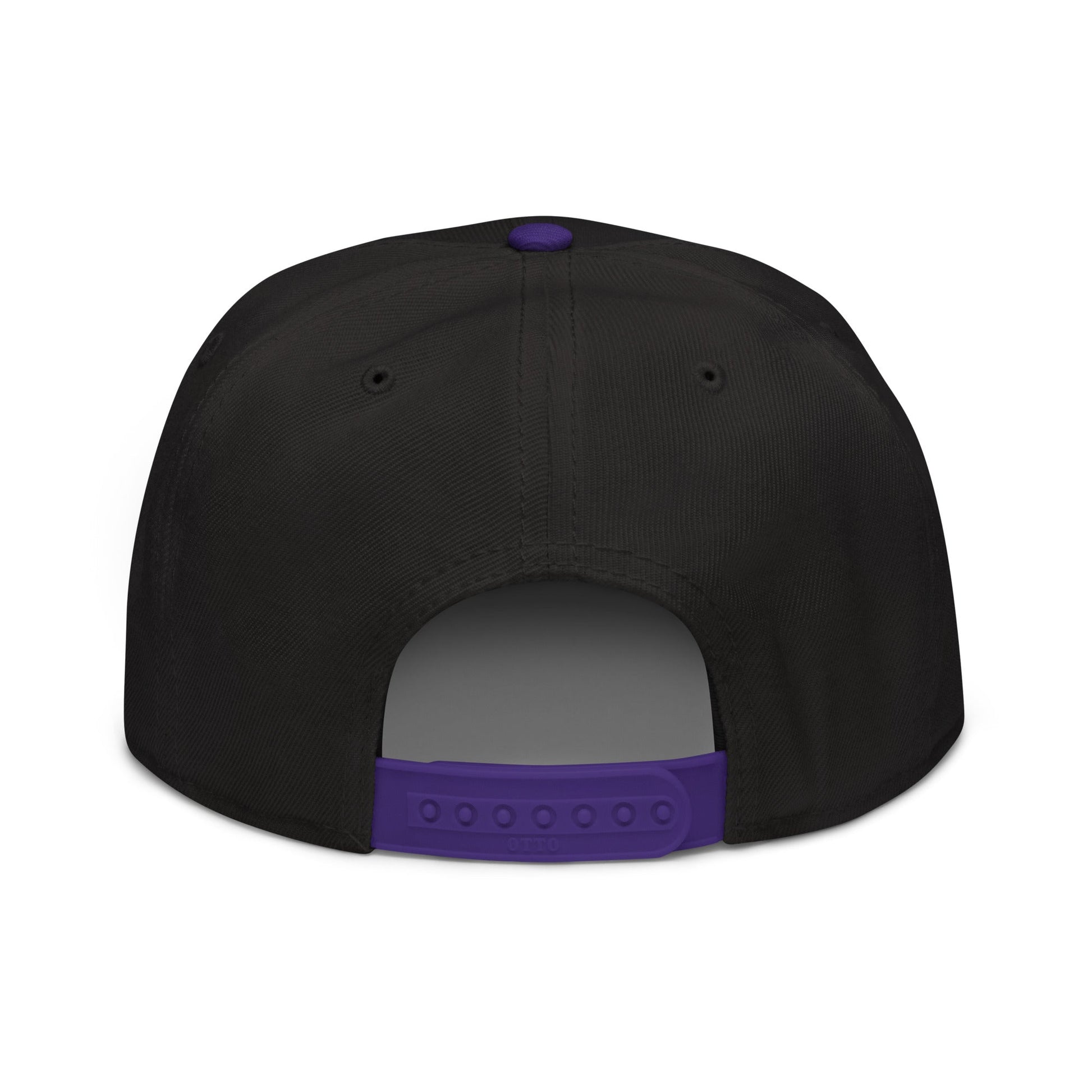 Make Pets Safe Again Embroidered Flat Brim Bill Snapback Hat Purple Black Black