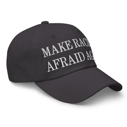 Make Racists Afraid Again Embroidered Dad Hat Dark Grey