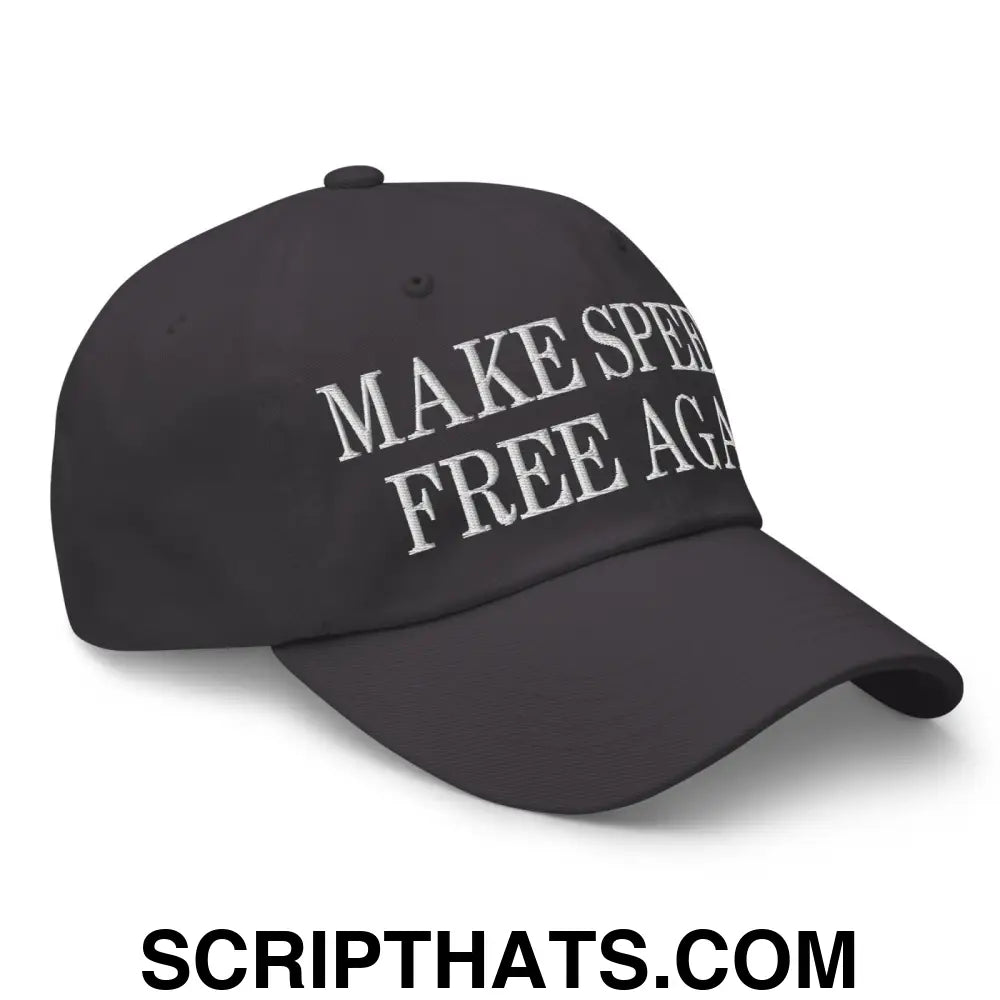 Make Speech Free Again Dad Hat Dark Grey