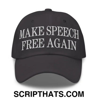 Make Speech Free Again Dad Hat Dark Grey