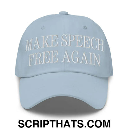 Make Speech Free Again Dad Hat Light Blue