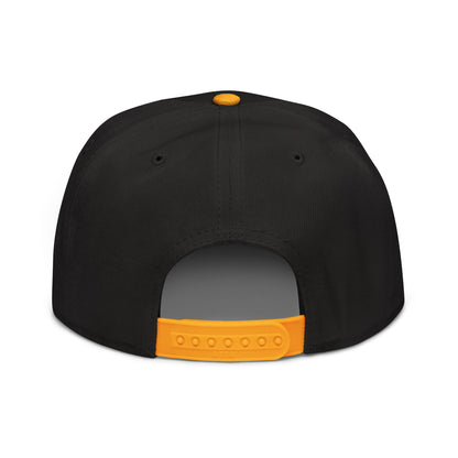 Make Speech Free Again High Crown Snapback Hat Gold Black Black