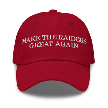 Make The Raiders Great Again Dad Hat Cranberry