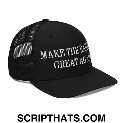 Make The Raiders Great Again Embroidered Classic Mesh Trucker Hat Black