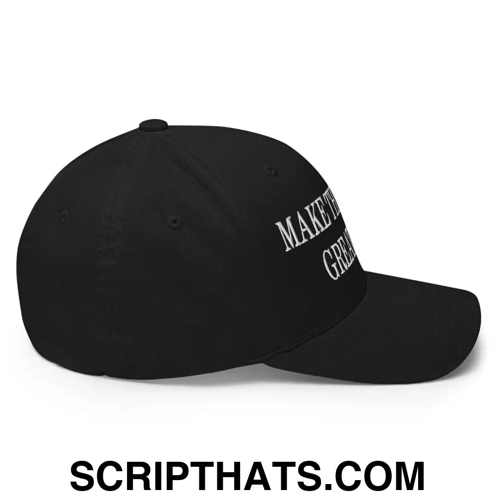 Make The Raiders Great Again Embroidered Stretch Fit Baseball Hat Black