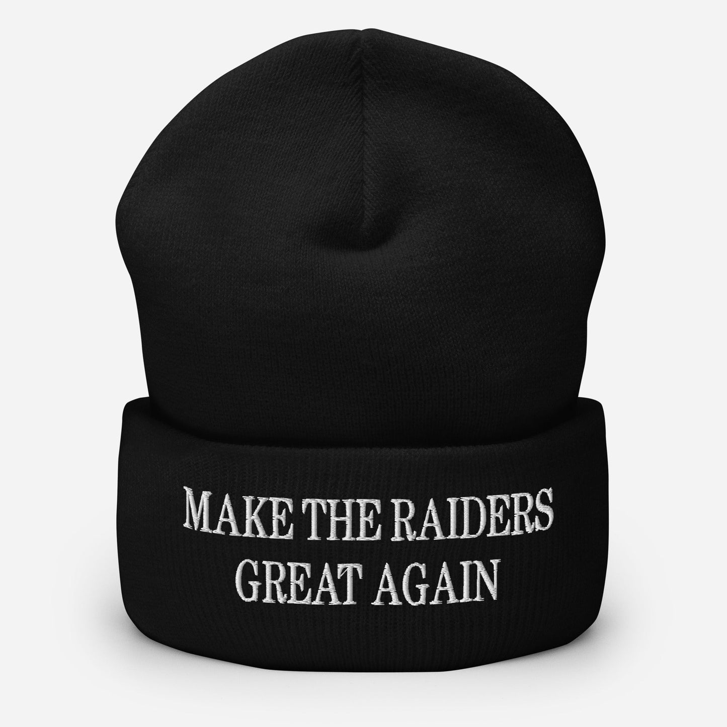 Make The Raiders Great Again Knit Cuffed Beanie Black