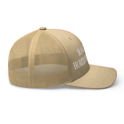 Make Video Horizontal Again Embroidered Mesh Trucker Hat Khaki