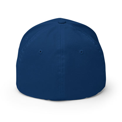 Make Video Horizontal Again Embroidered Stretch Fit Baseball Hat Royal Blue