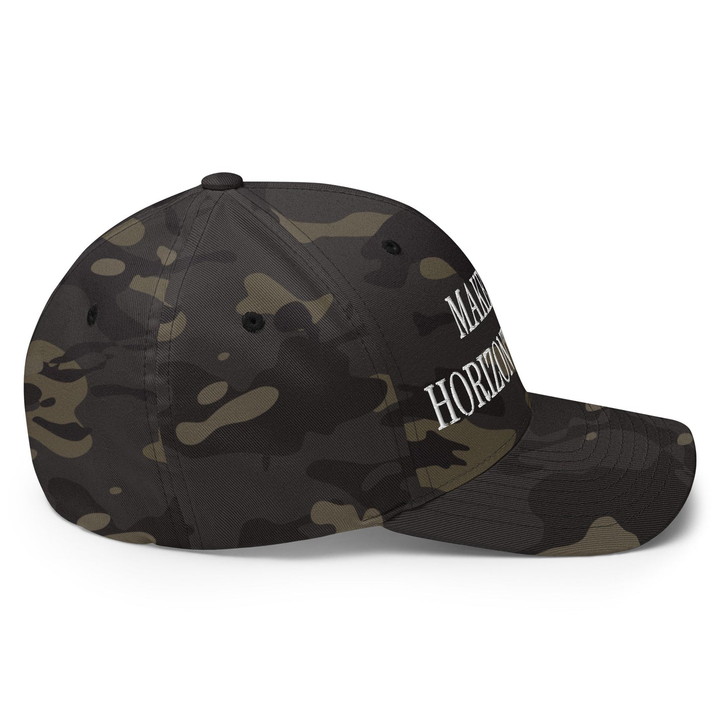 Make Video Horizontal Again Embroidered Stretch Fit Baseball Hat Multicam Black