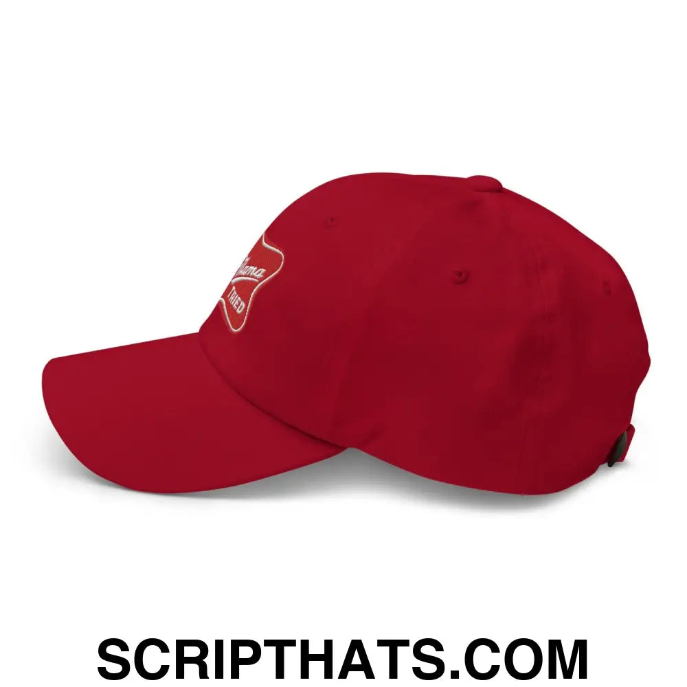 Mama Tried Parody III Dad Hat Cranberry